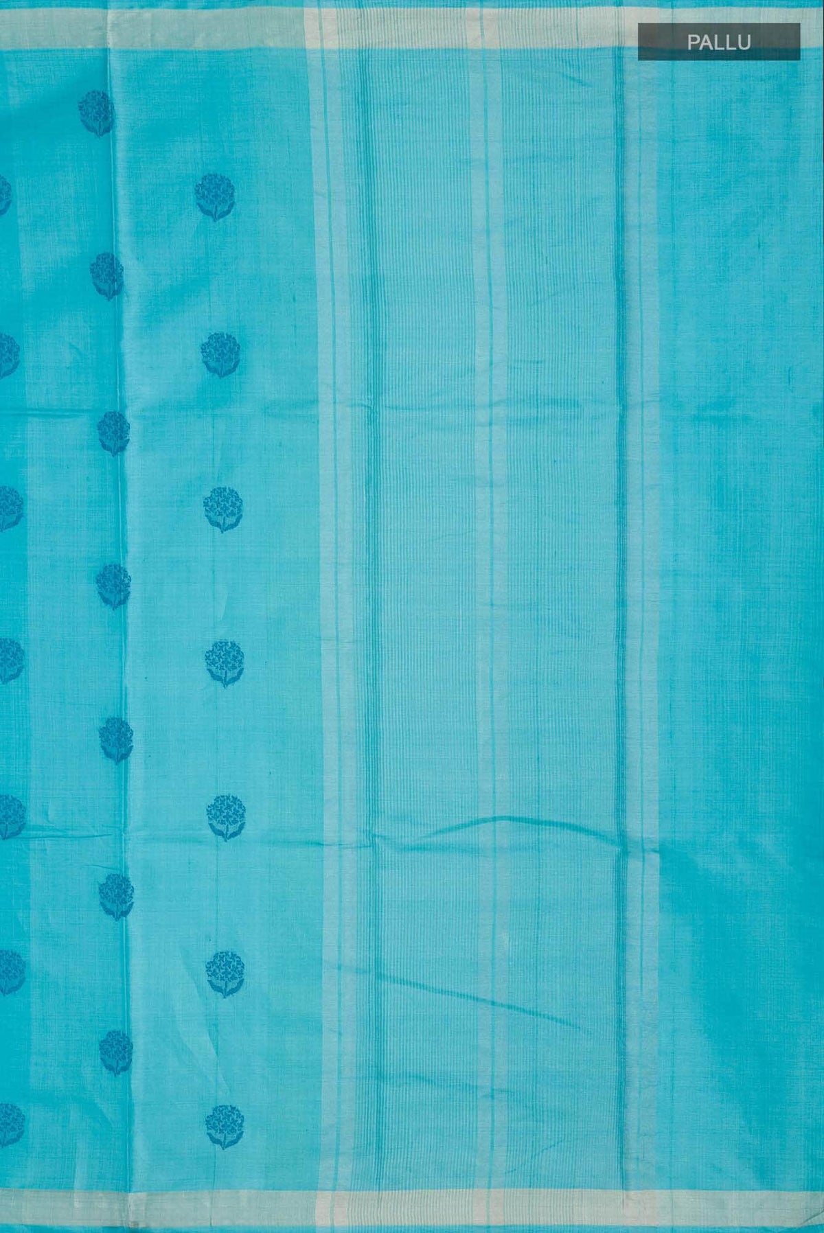 Orchard Orchestra-Blue Bhagalpuri Tussar Silk Saree