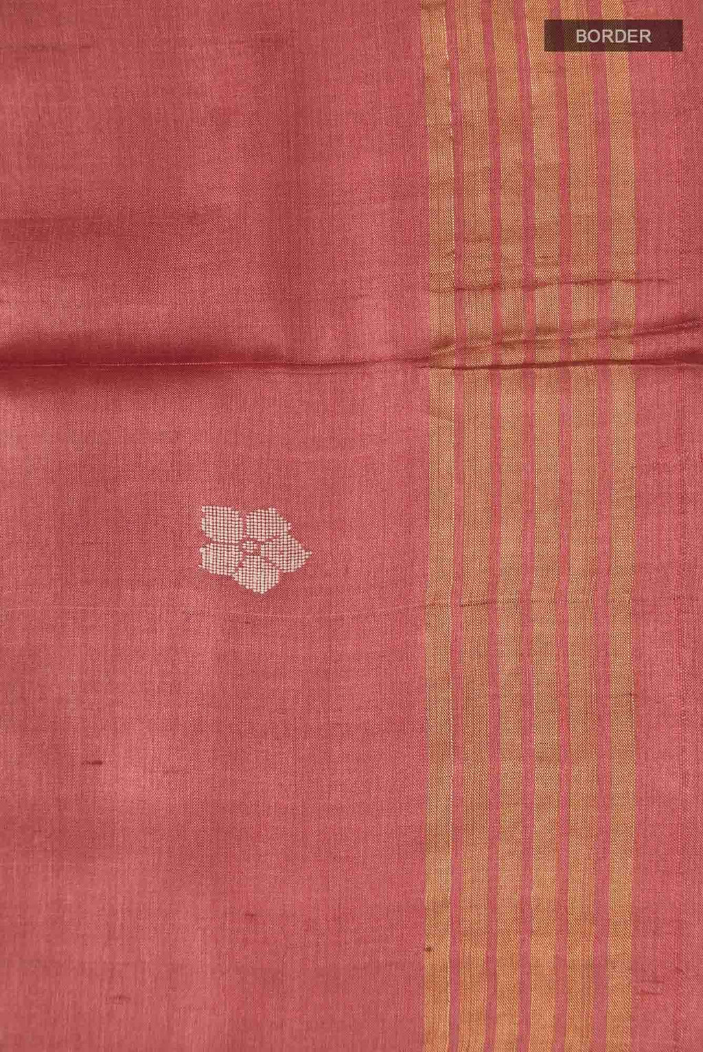 Dance of Dragonfly-Rust Bhagalpuri Tussar Silk Saree