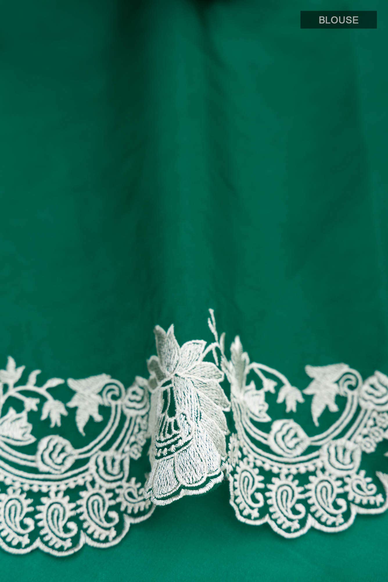 Green Blended Organza Silk Saree