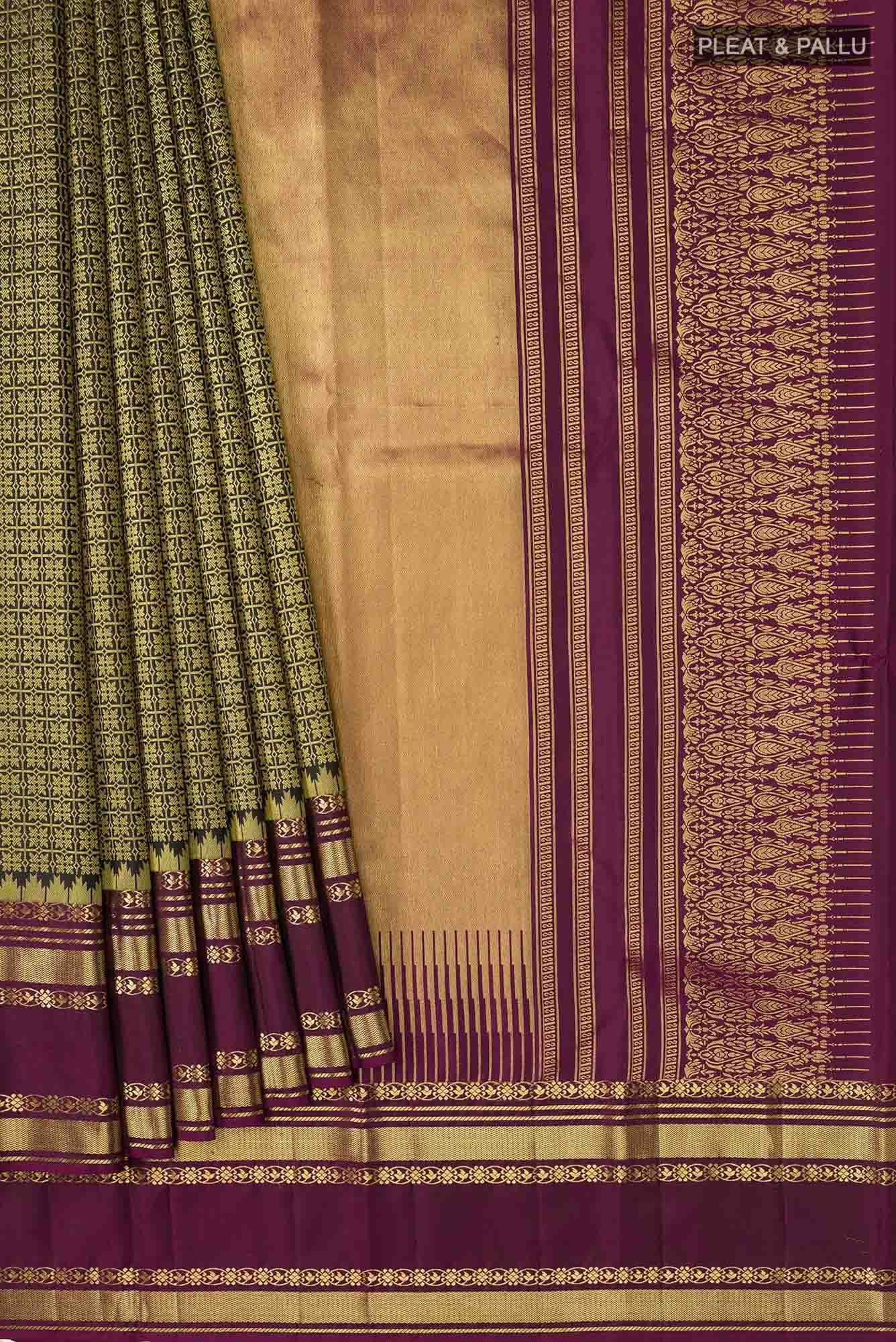 Athanagudi-Black Kanchipuram Silk Saree