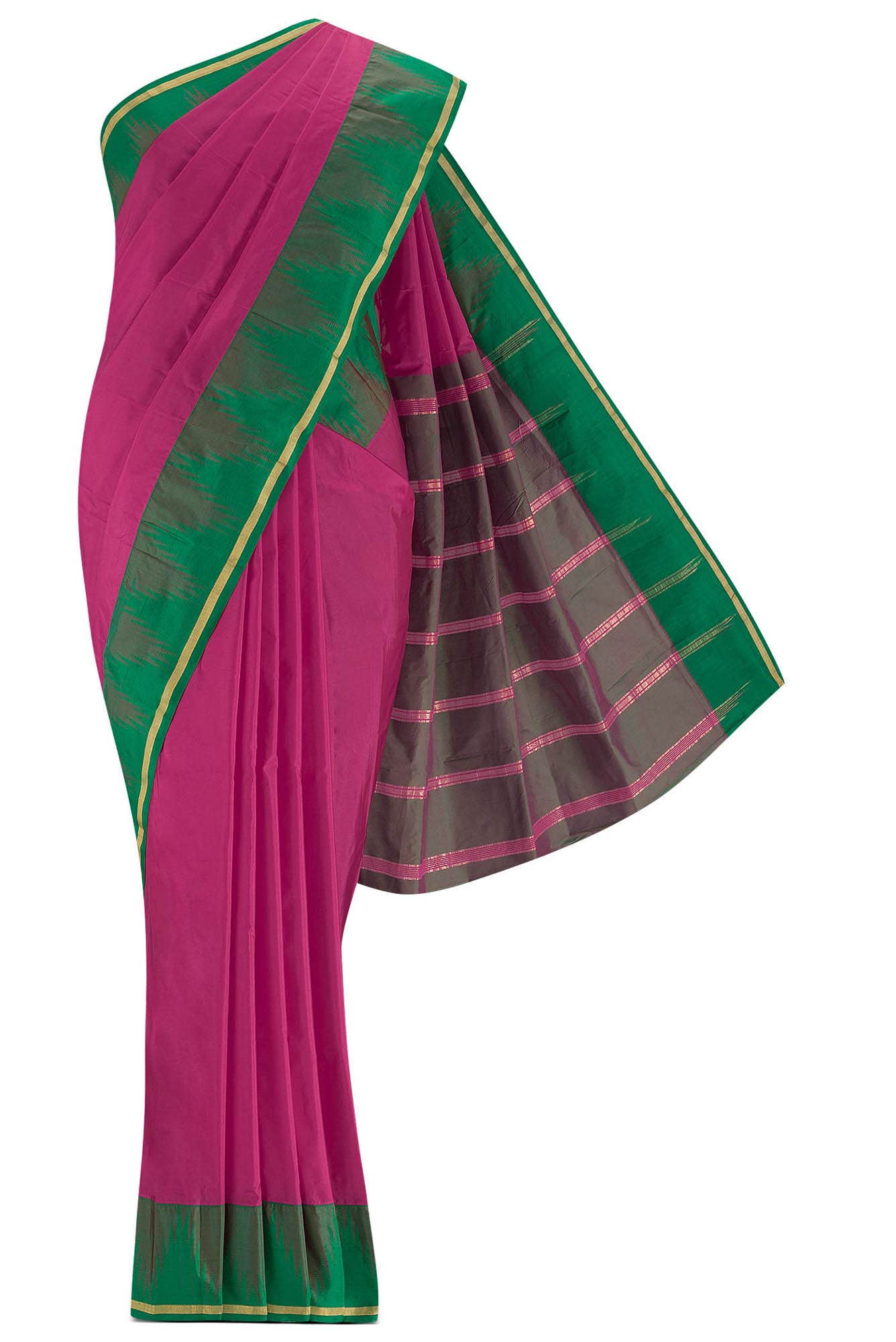 Pink Blended Bangalore Silk Saree