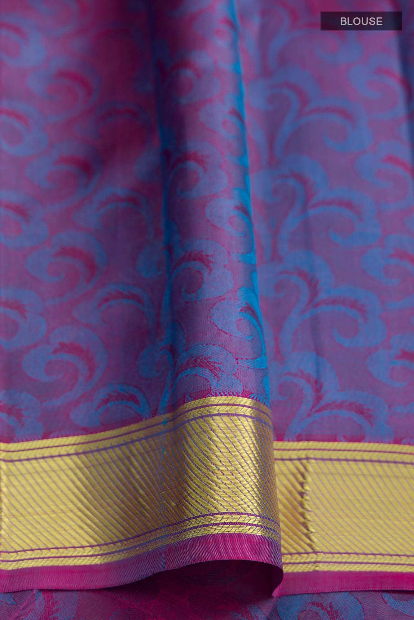 Blue Kanchipuram Silk Saree
