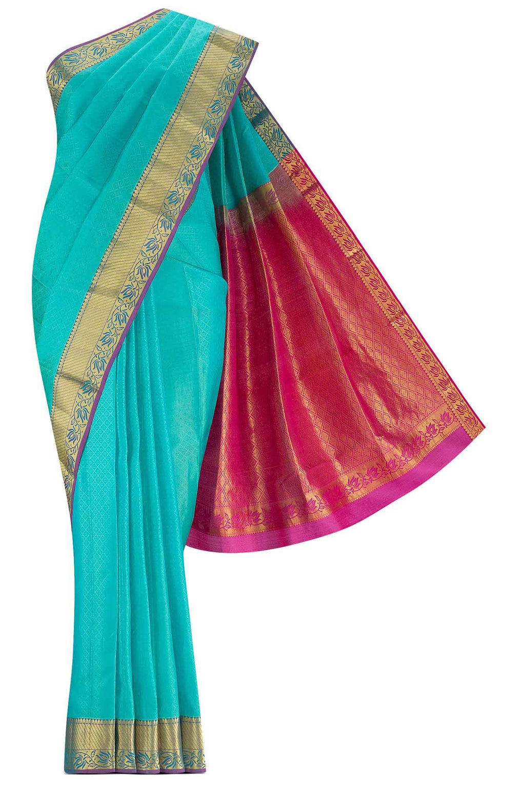 Blue Kanchipuram Silk Saree