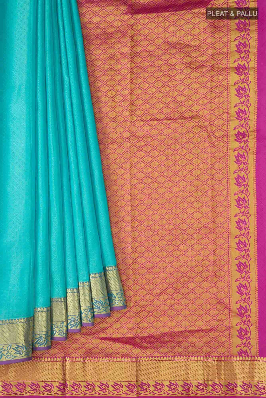 Blue Kanchipuram Silk Saree