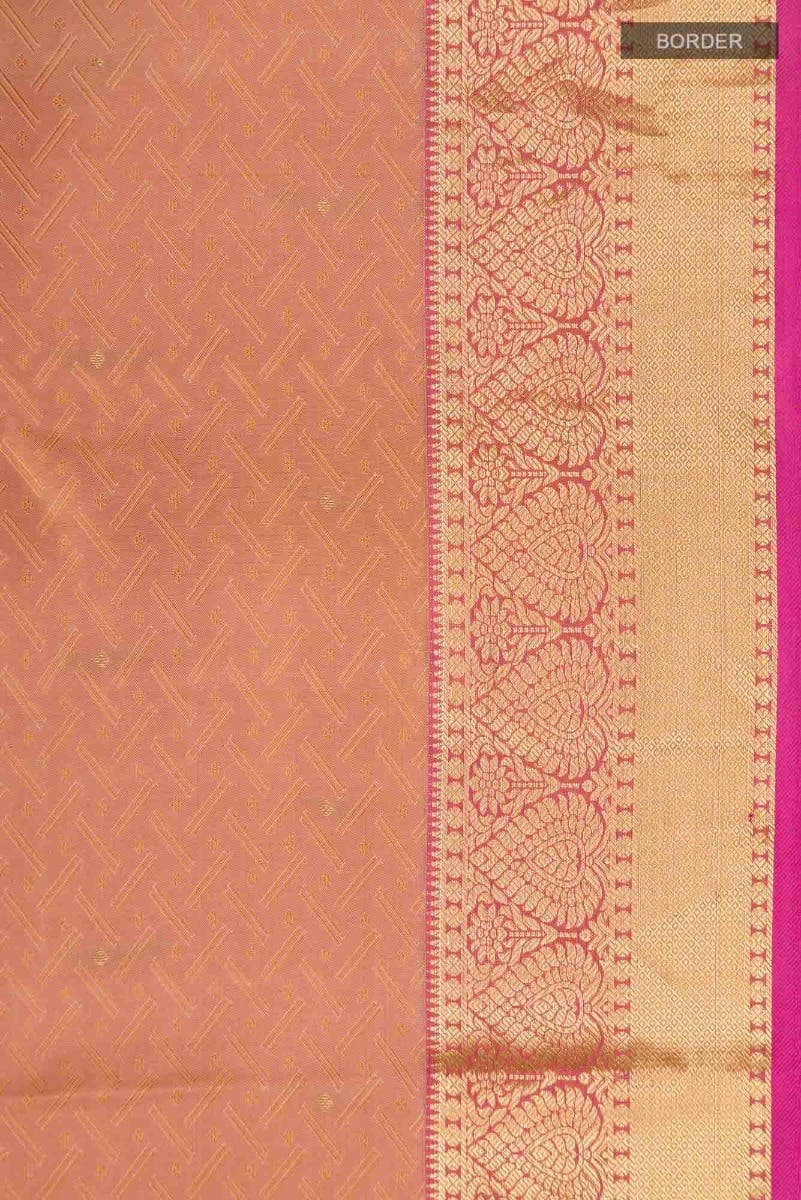 Brown Kanchipuram Silk Saree