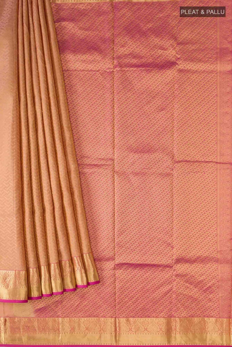 Brown Kanchipuram Silk Saree