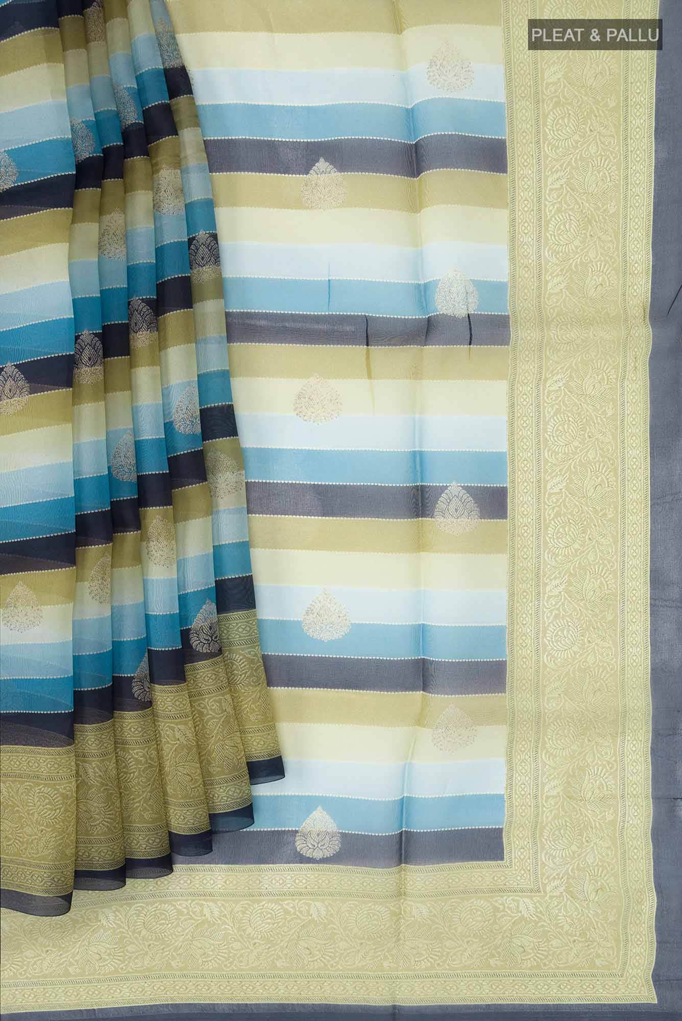 Multi Pure Organza Silk Saree