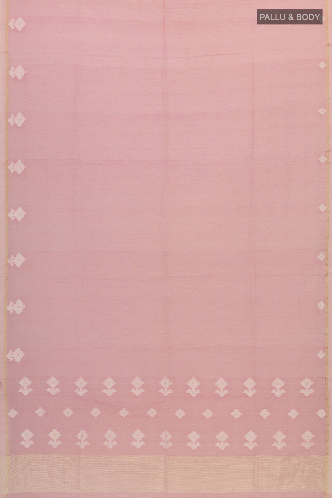 Anuradha-Dusky Pink Bengal Cotton Saree