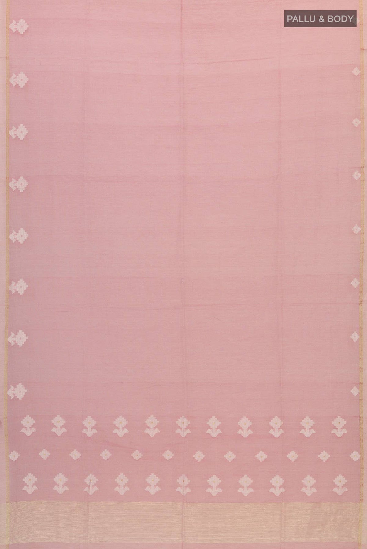 Anuradha-Dusky Pink Bengal Cotton Saree