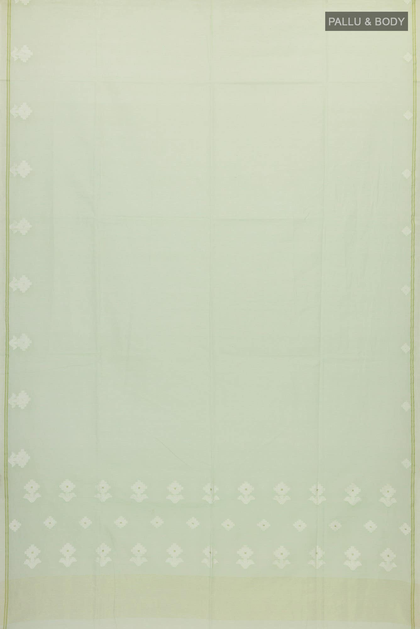 Anuradha-Mint Green Bengal Cotton Saree