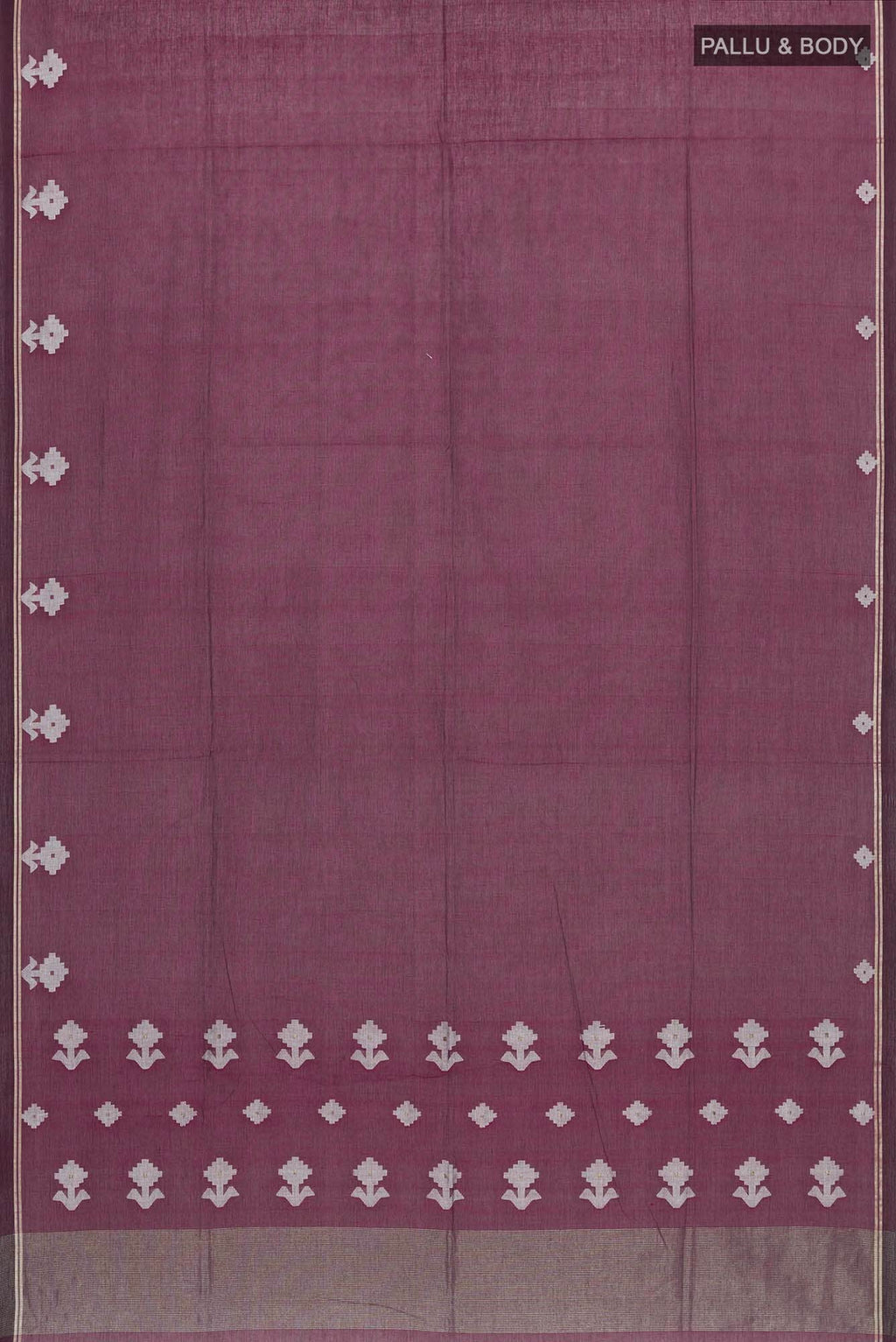 Anuradha-Maroon Bengal Cotton Saree