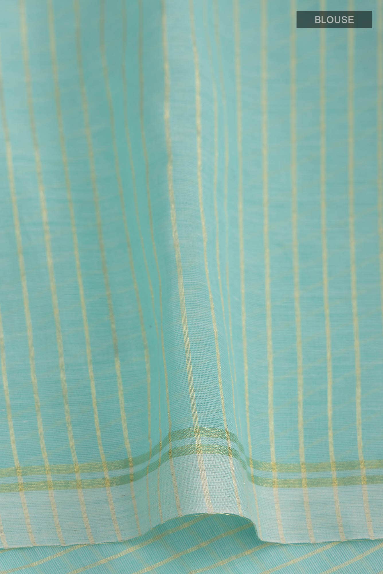 Anuradha-Aqua Blue Bengal Cotton Saree