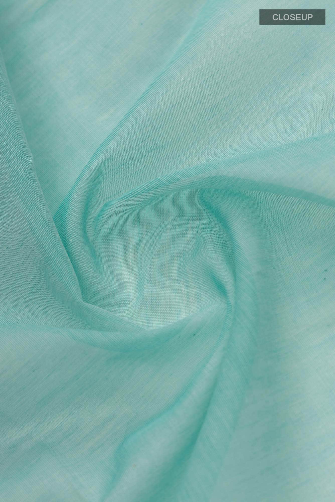 Anuradha-Aqua Blue Bengal Cotton Saree
