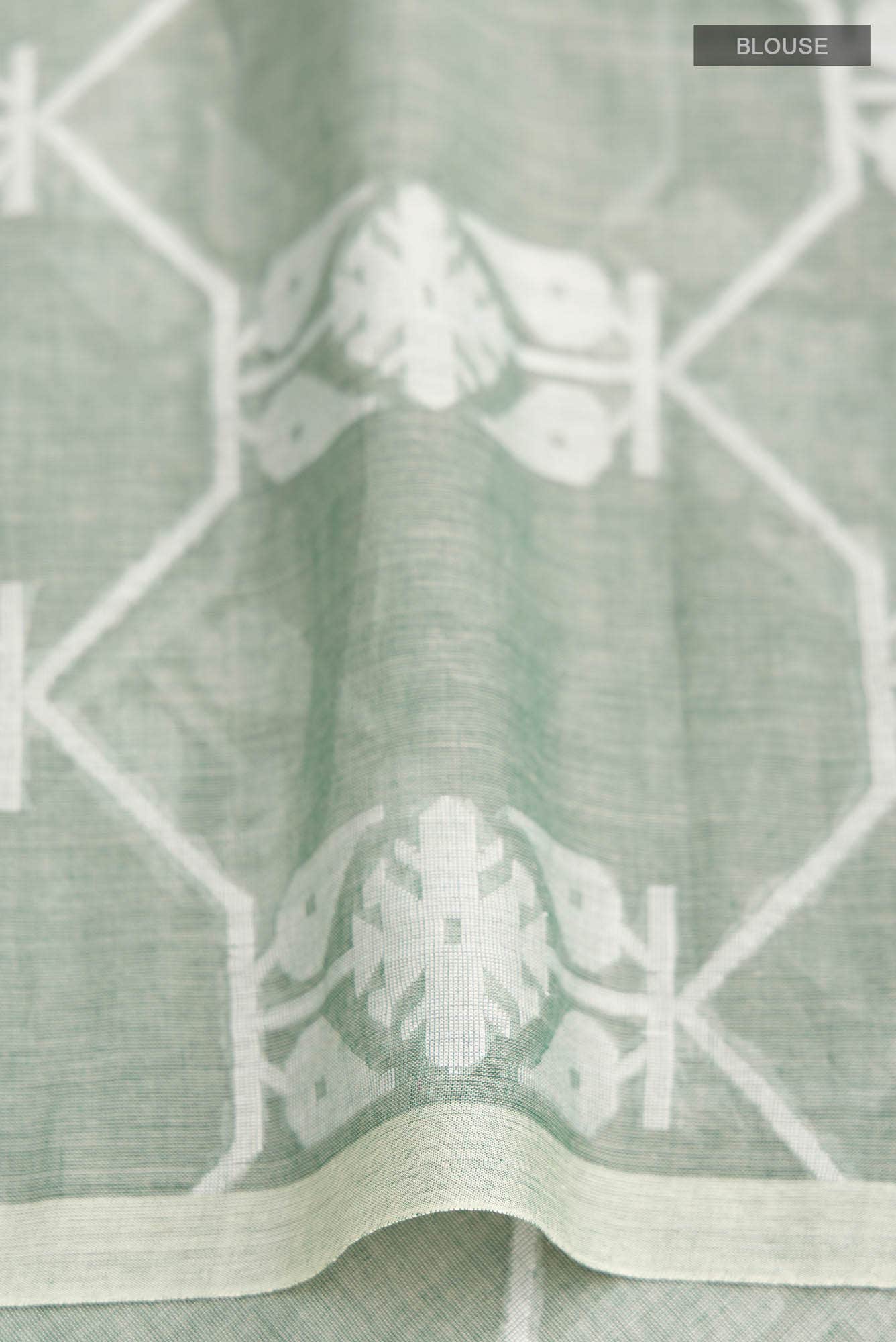 Suman-Green Bengal Cotton Saree