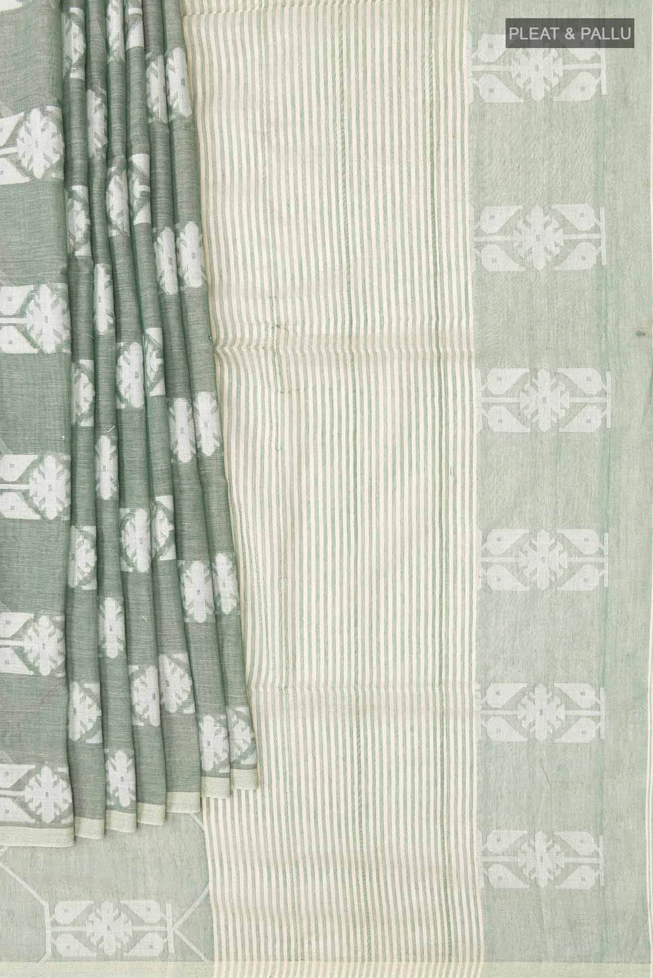 Suman-Green Bengal Cotton Saree