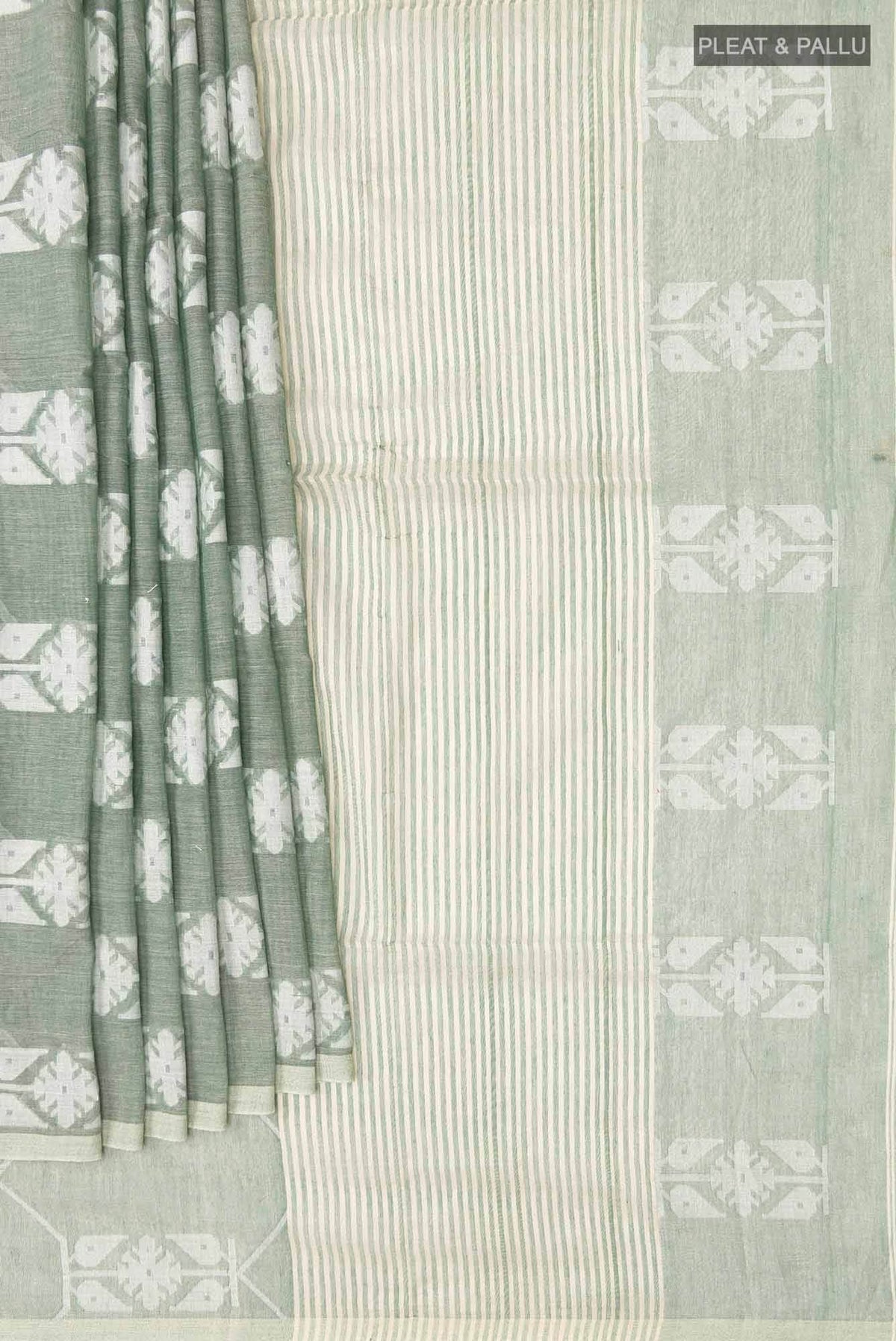 Suman-Green Bengal Cotton Saree
