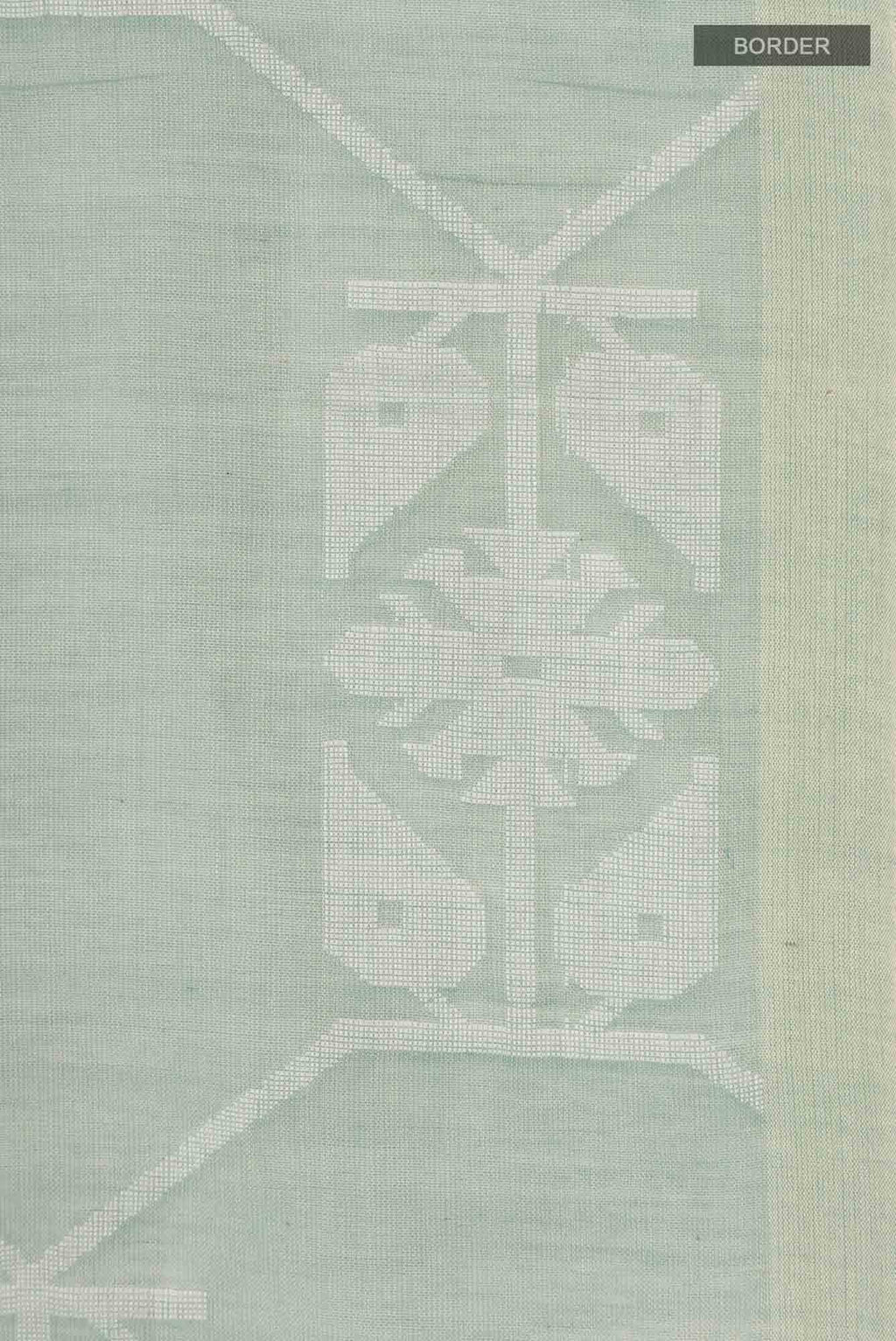 Suman-Light Green Bengal Cotton Saree