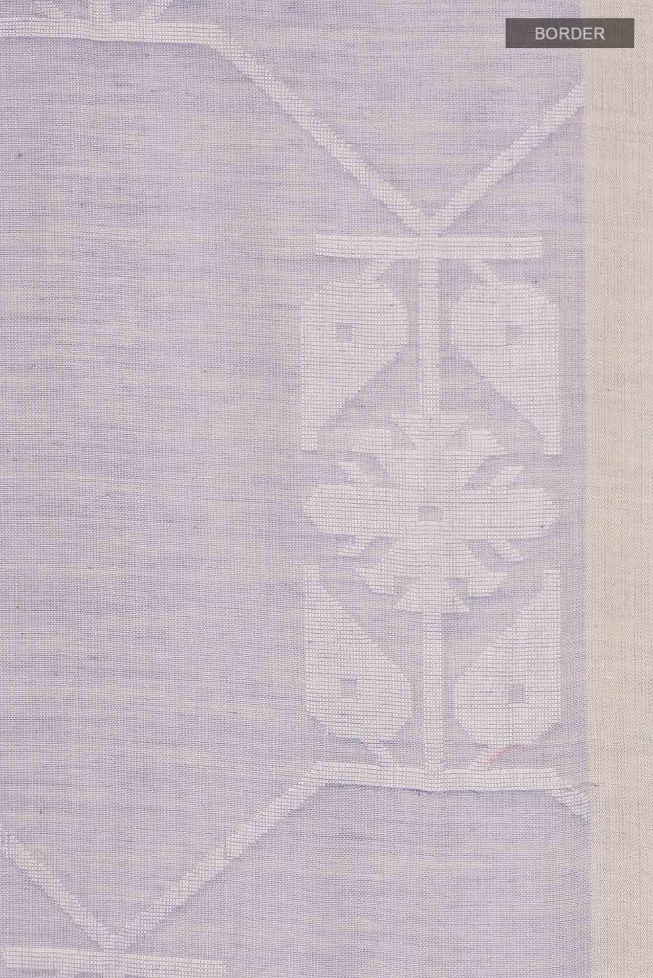 Suman-Lavender Bengal Cotton Saree