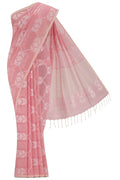 Suman-Peach Bengal Cotton Saree