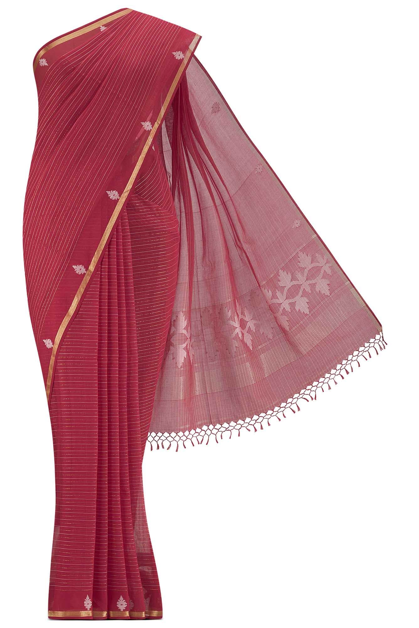 Haimanti-Red Bengal Cotton Saree