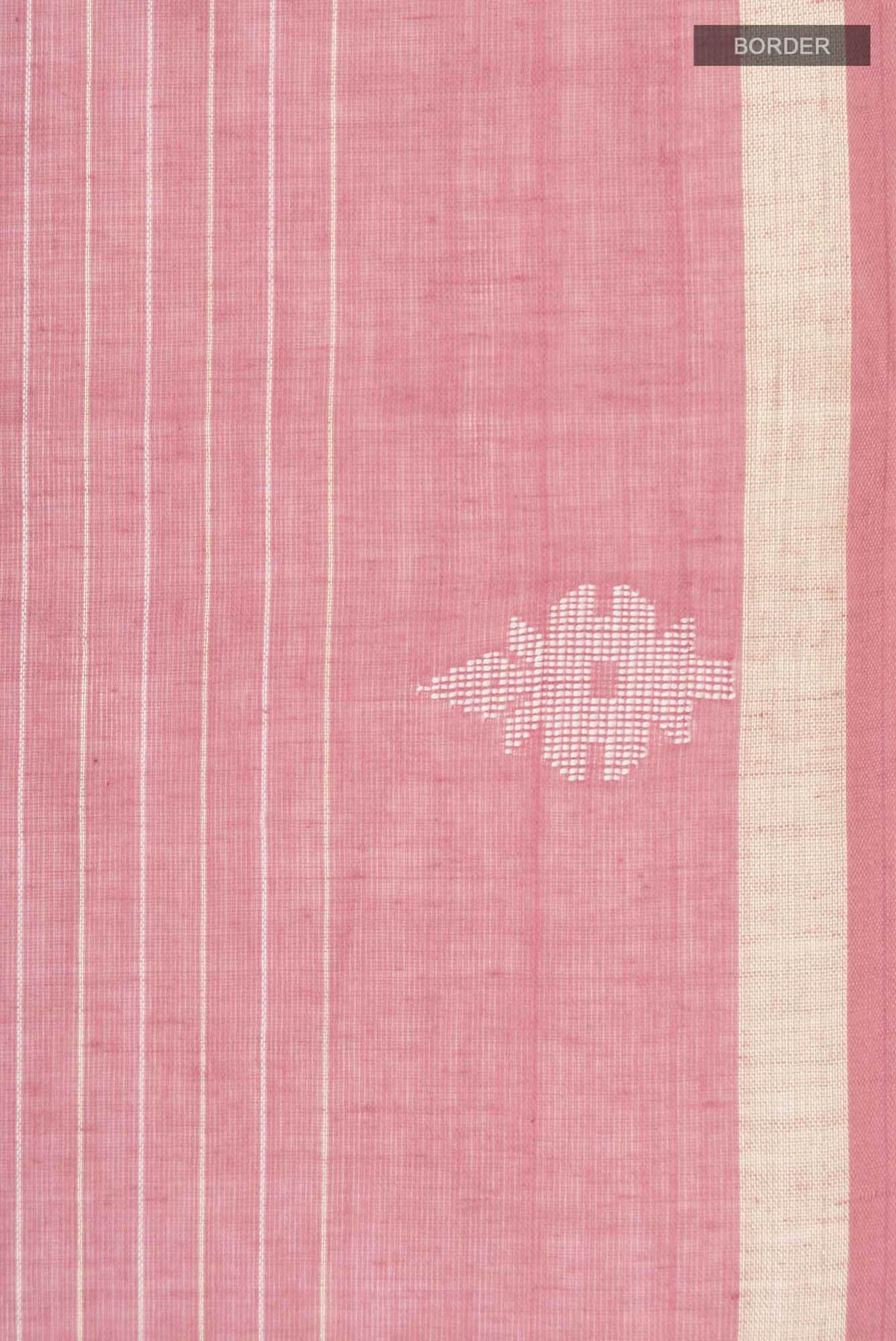 Haimanti-Dusky Pink Bengal Cotton Saree