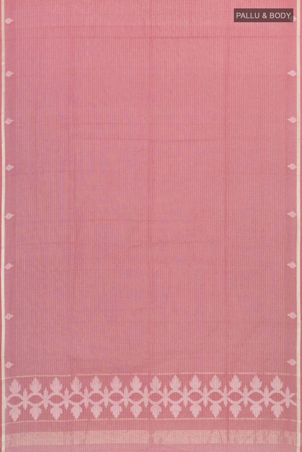 Haimanti-Dusky Pink Bengal Cotton Saree