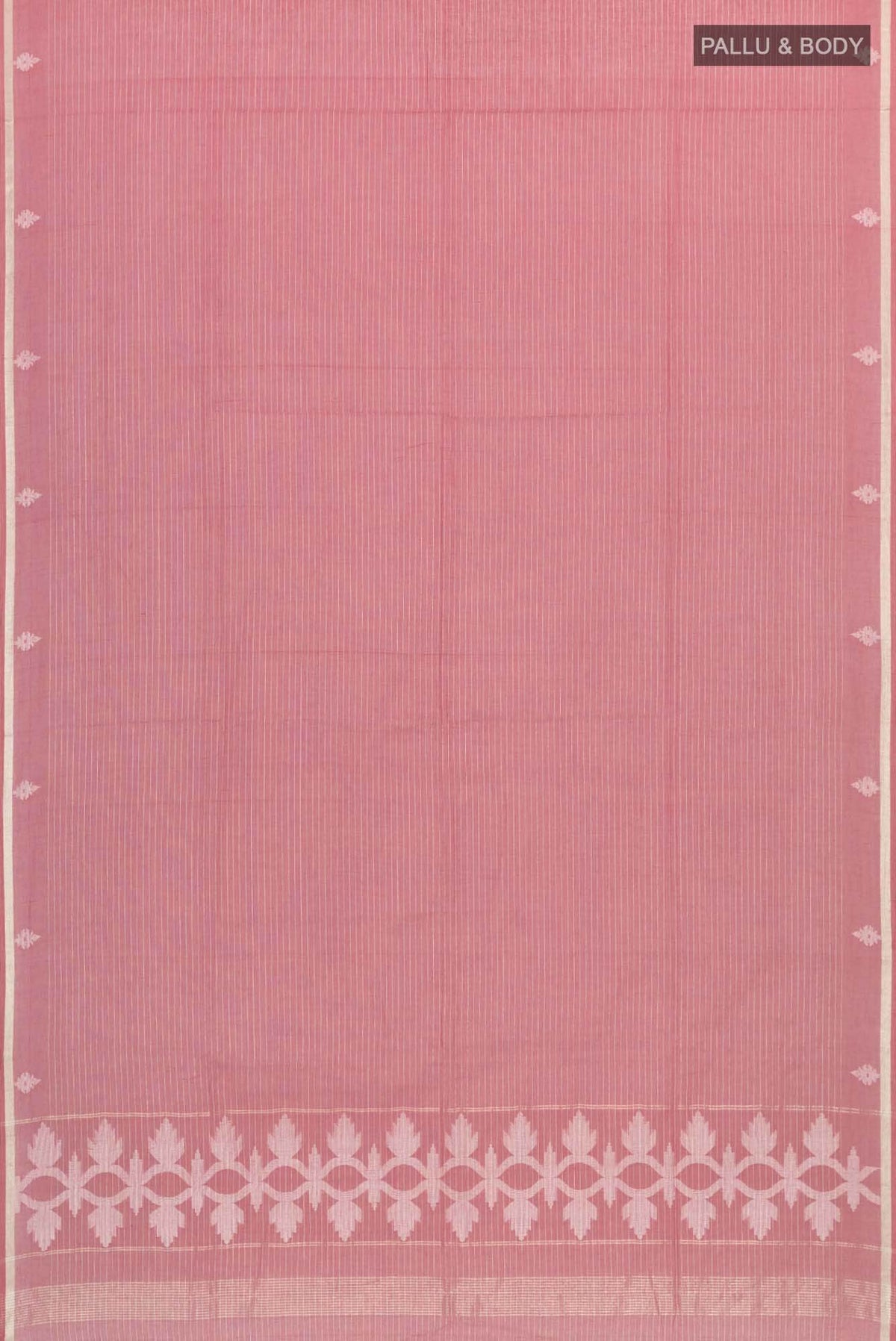 Haimanti-Dusky Pink Bengal Cotton Saree