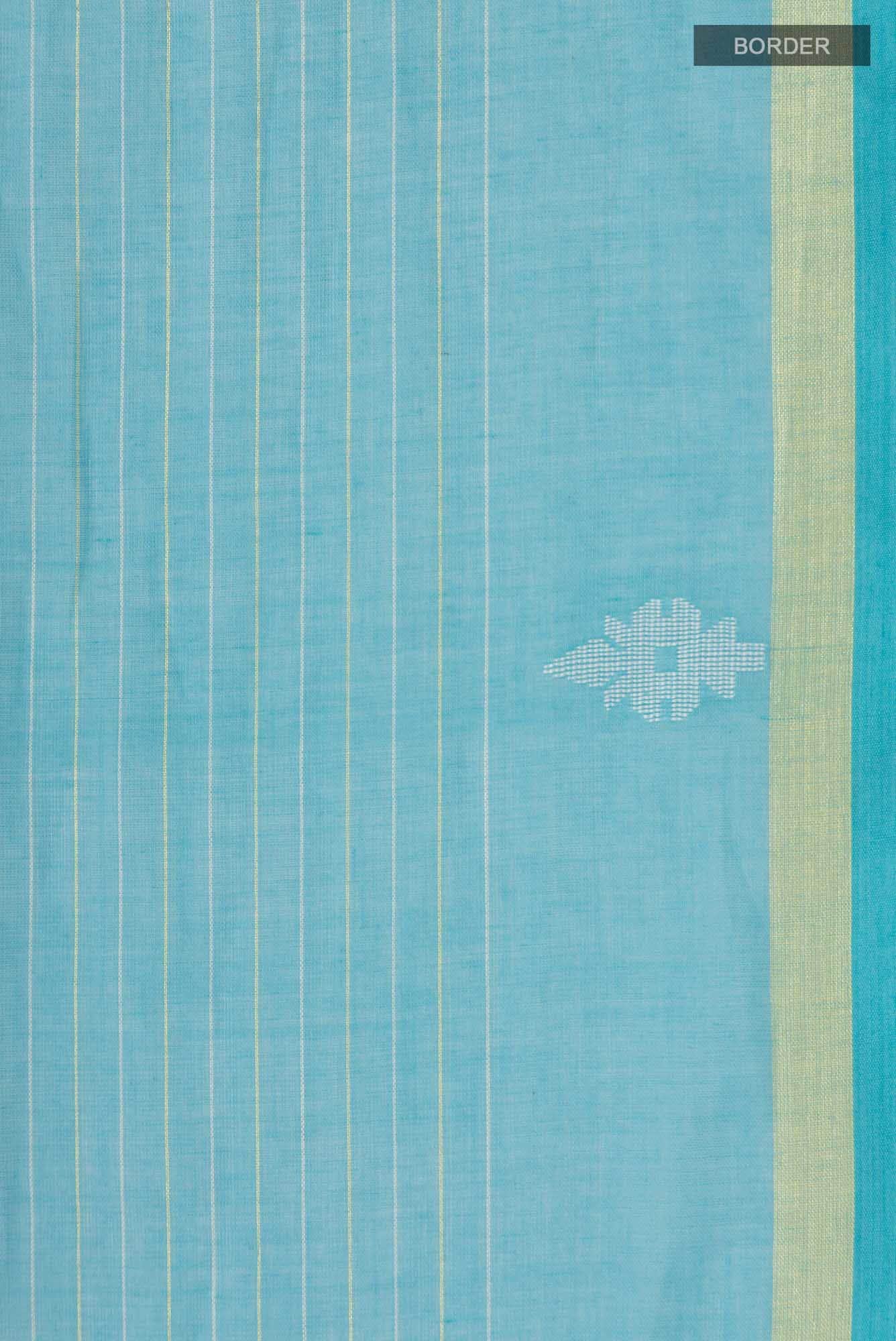 Haimanti-Light Blue Bengal Cotton Saree