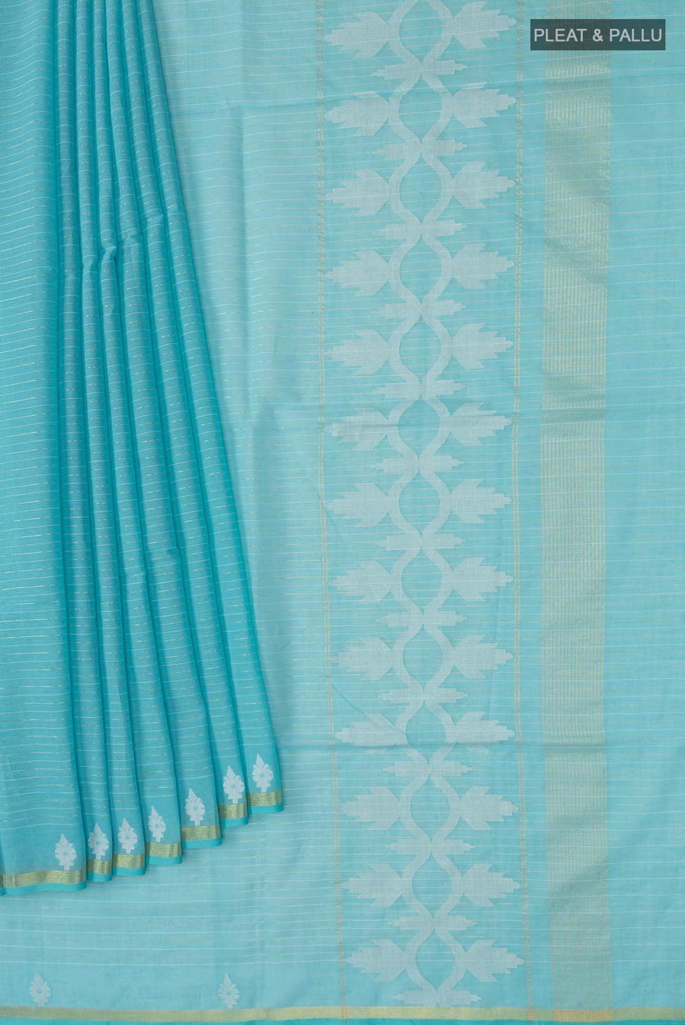 Haimanti-Light Blue Bengal Cotton Saree