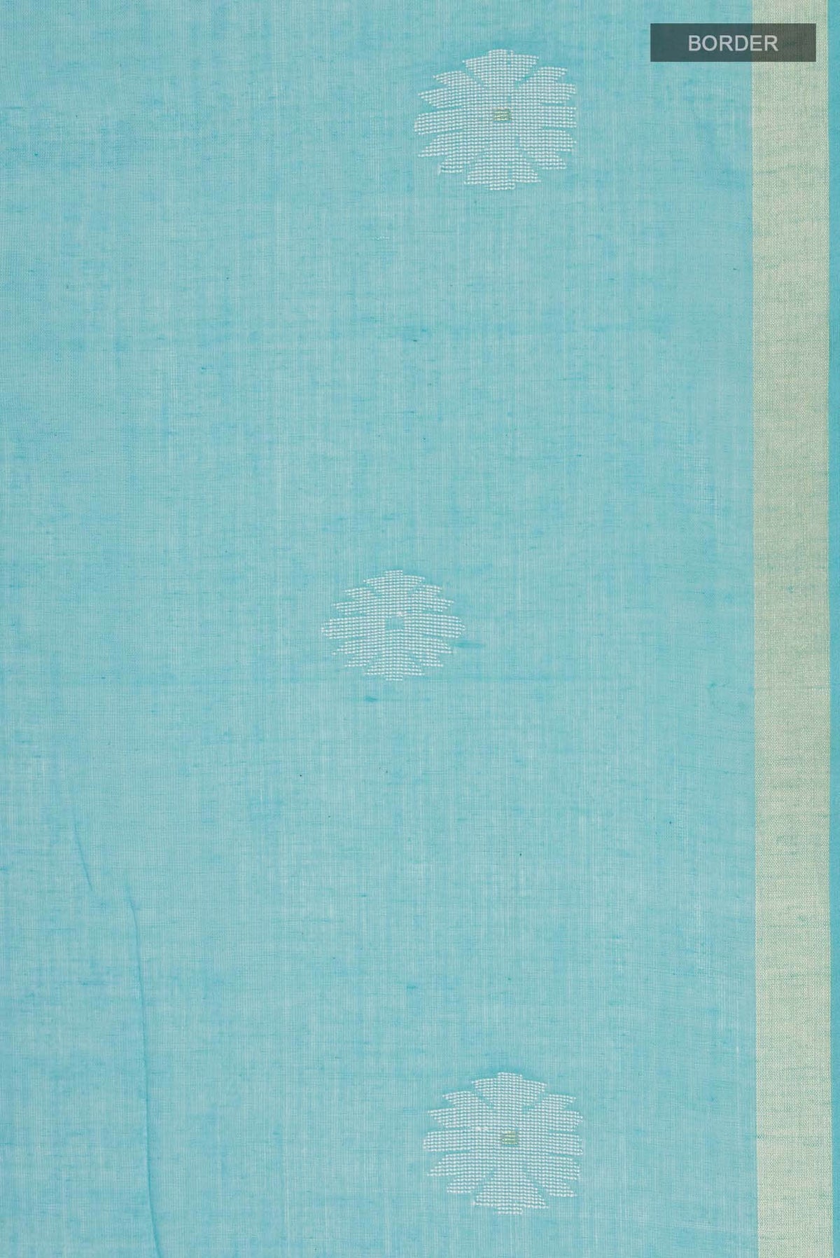 Aaheli-Light Blue Bengal Cotton Saree