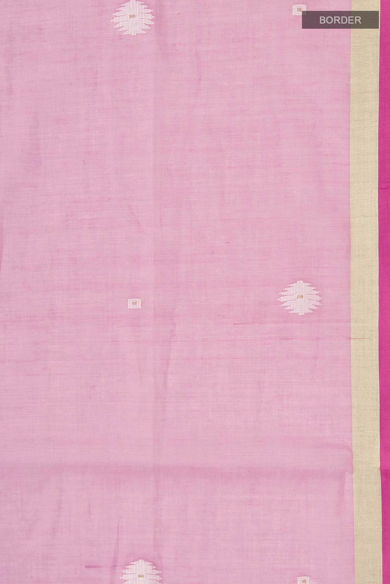 Damini-Pink Bengal Cotton Saree
