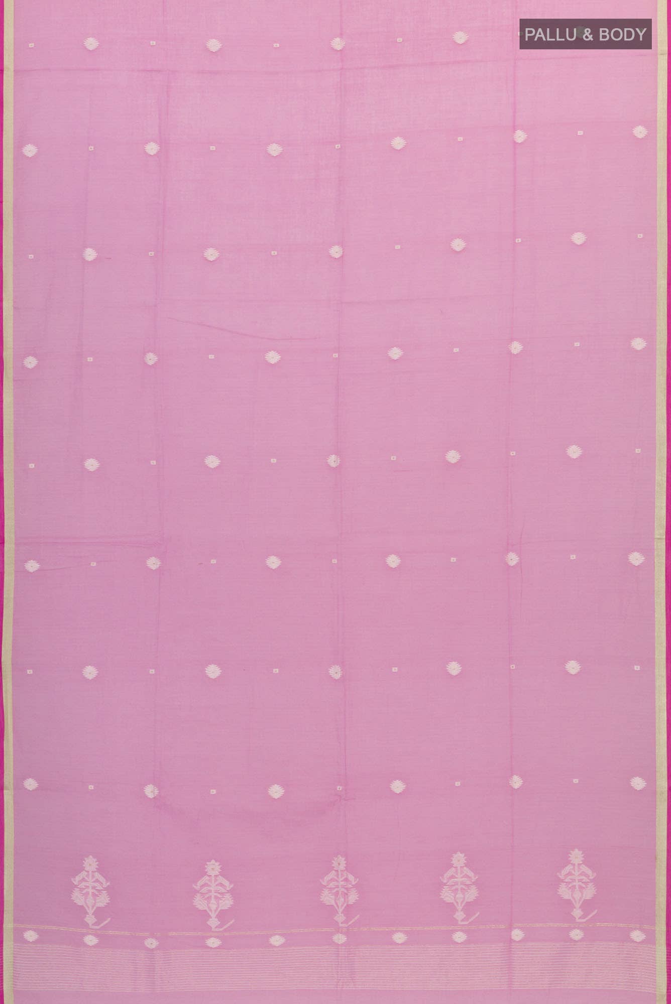 Damini-Pink Bengal Cotton Saree