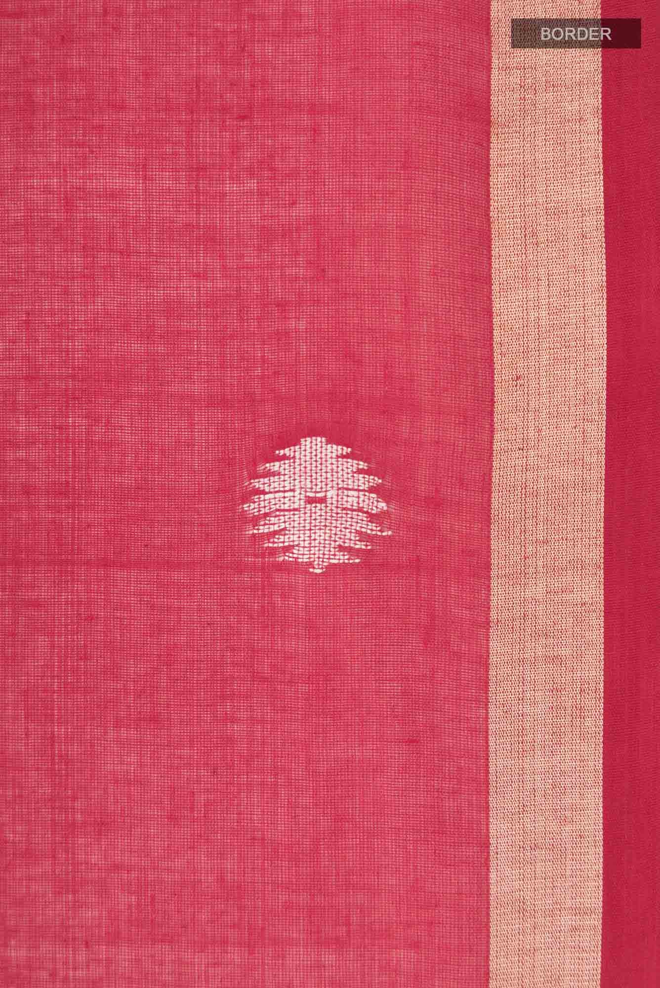 Damini-Red Bengal Cotton Saree