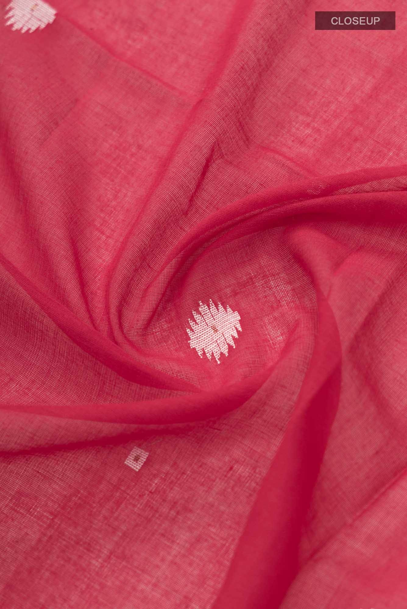 Damini-Red Bengal Cotton Saree