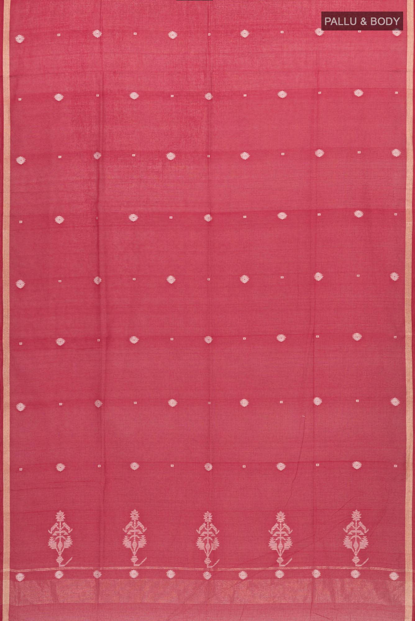 Damini-Red Bengal Cotton Saree