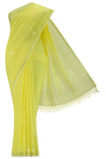 Damini-Yellow Bengal Cotton Saree