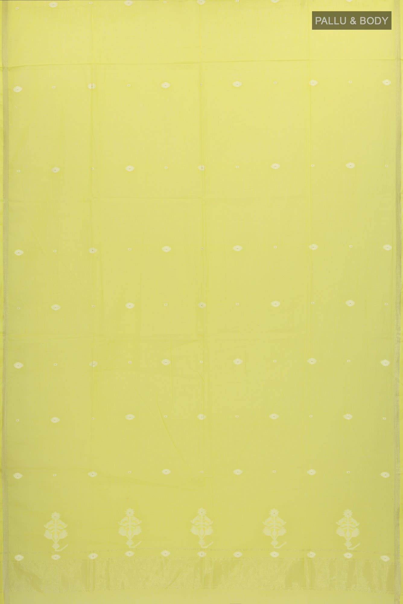 Damini-Yellow Bengal Cotton Saree