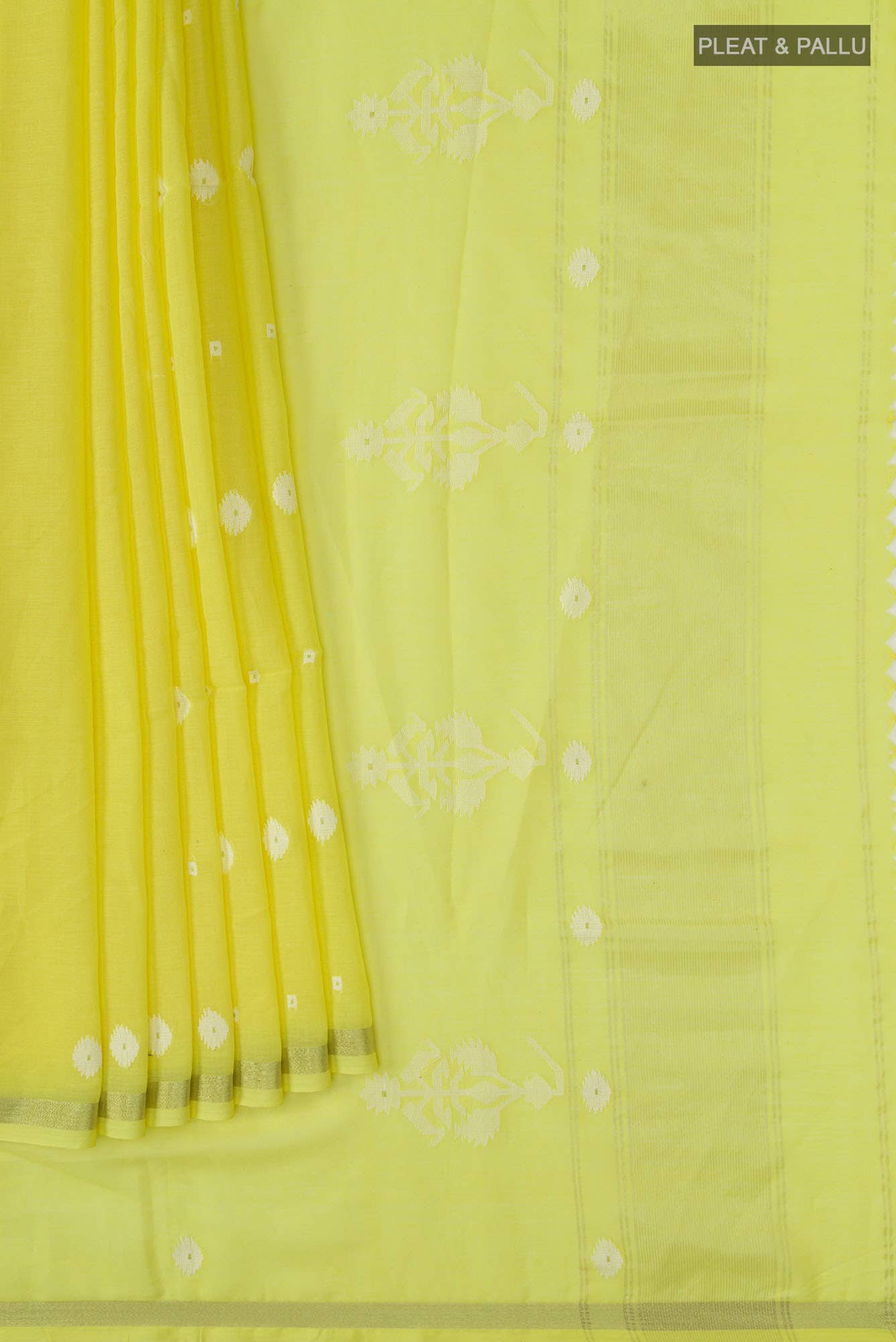 Damini-Yellow Bengal Cotton Saree