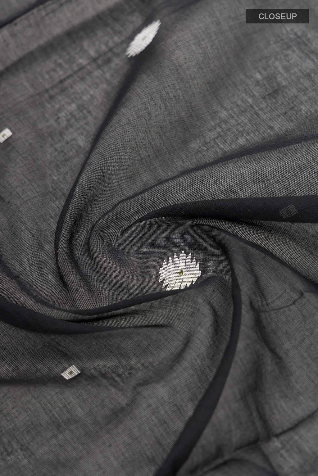 Damini-Black Bengal Cotton Saree