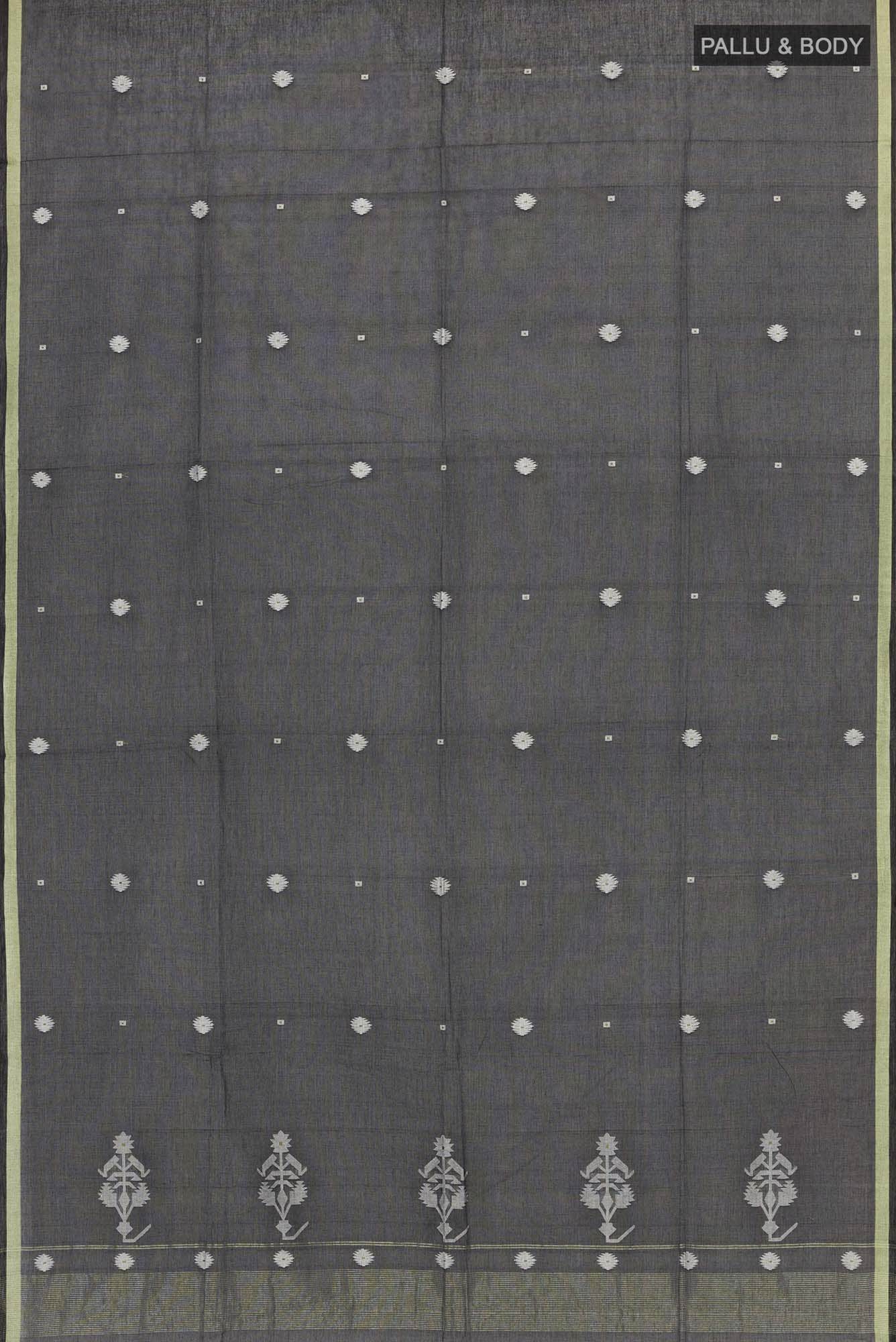 Damini-Black Bengal Cotton Saree