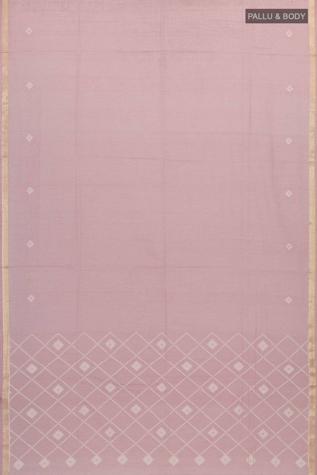 Suchitra-Dusky Pink Bengal Cotton Saree