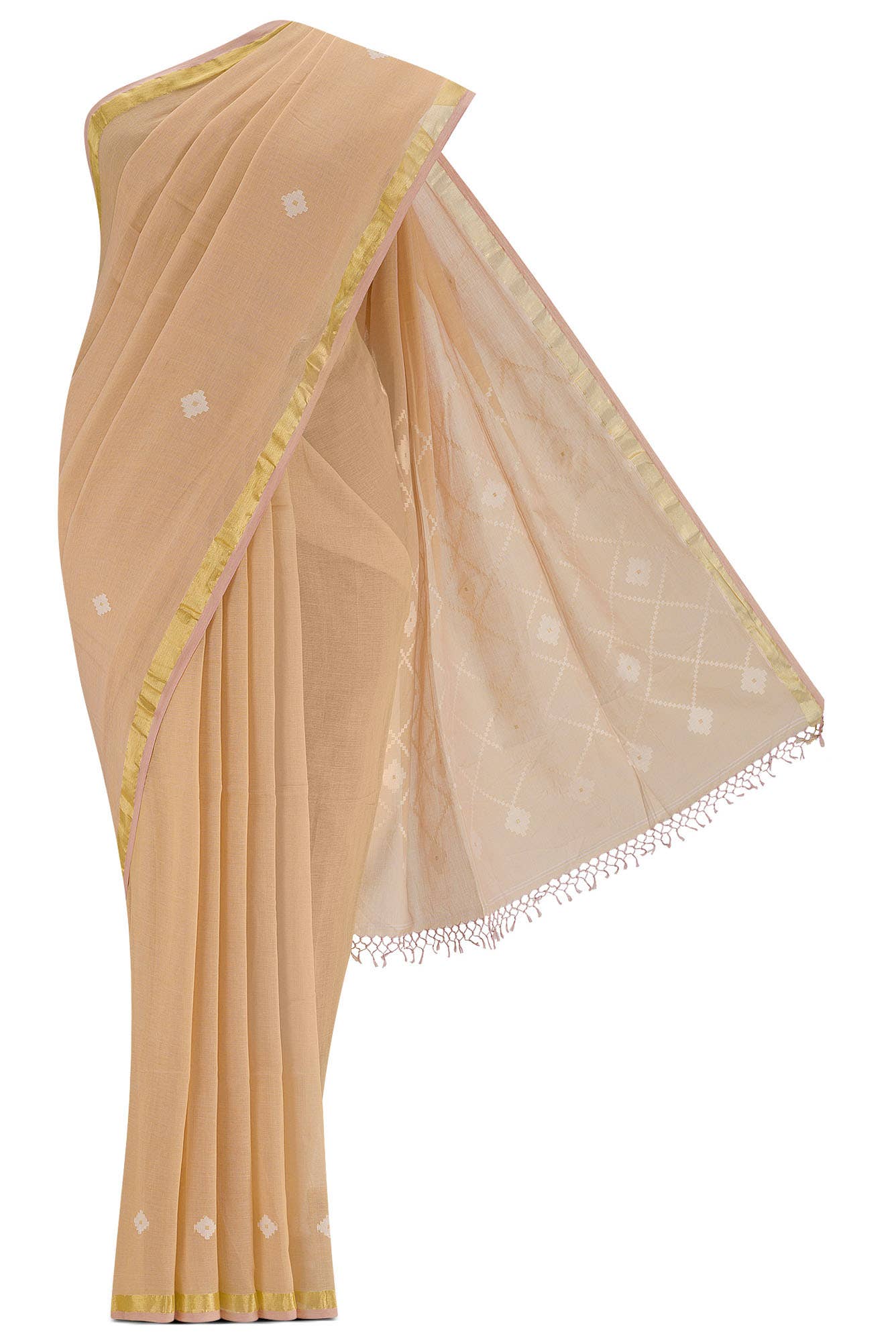 Suchitra-Sandal Bengal Cotton Saree
