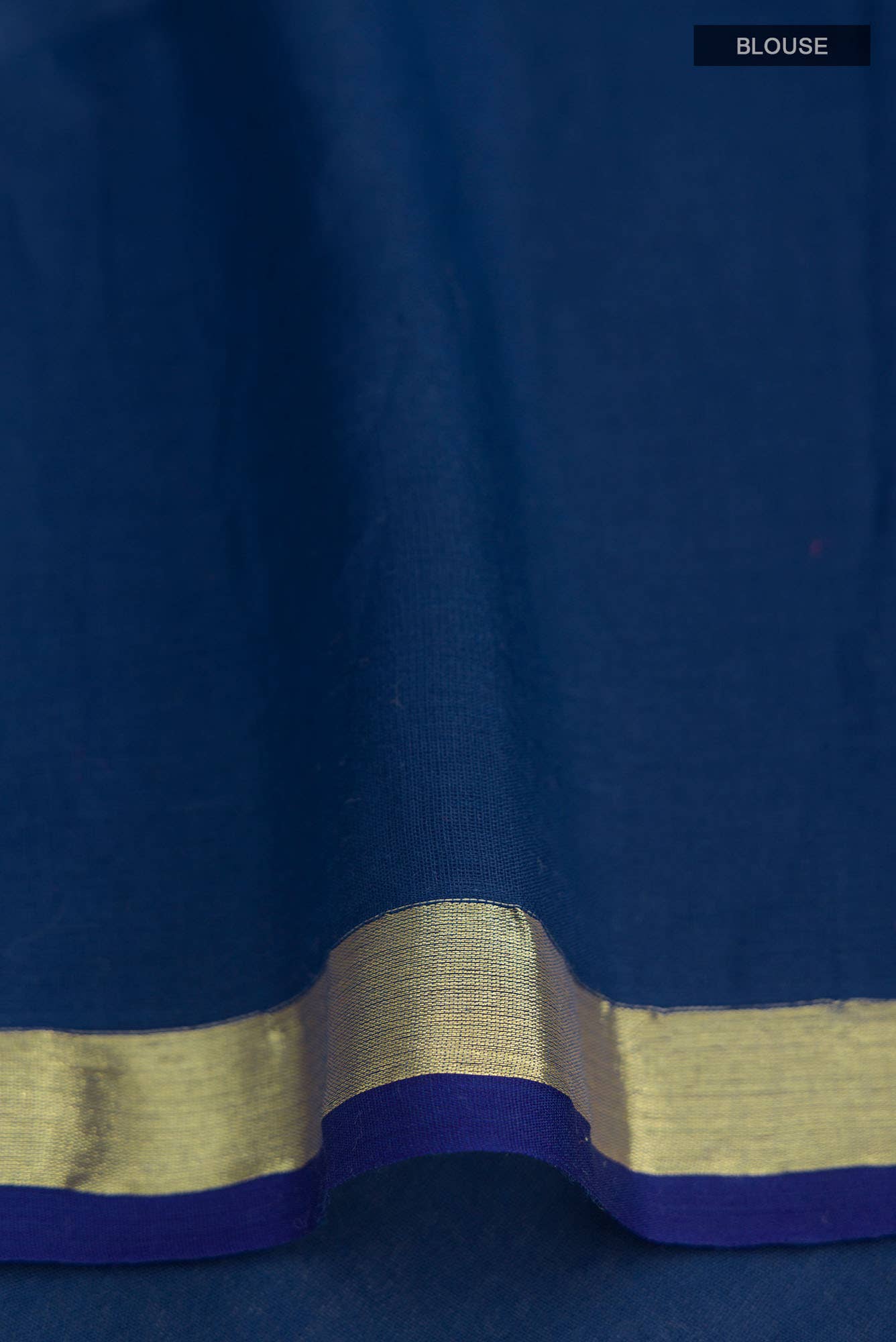 Suchitra-Dark Blue Bengal Cotton Saree