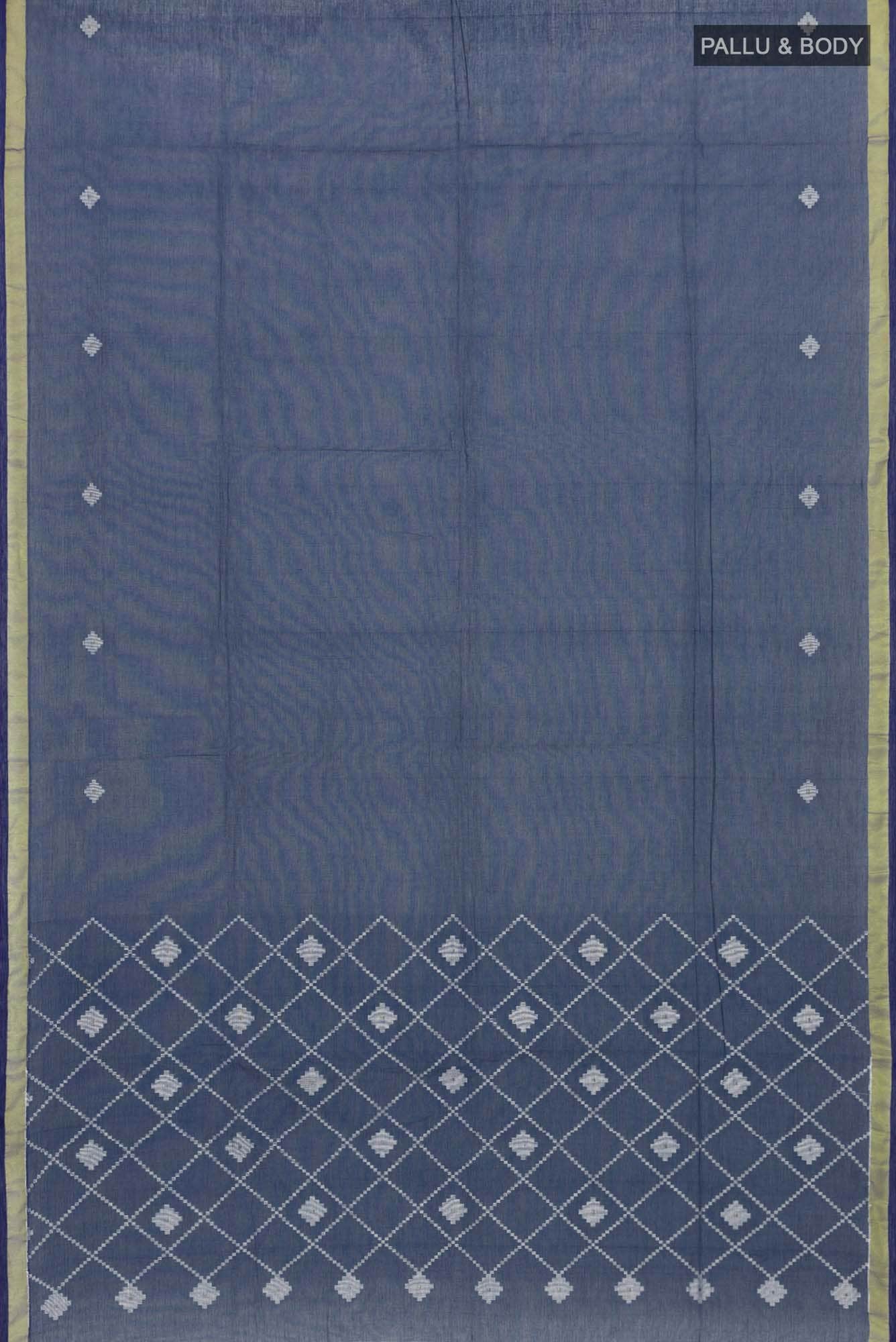 Suchitra-Dark Blue Bengal Cotton Saree