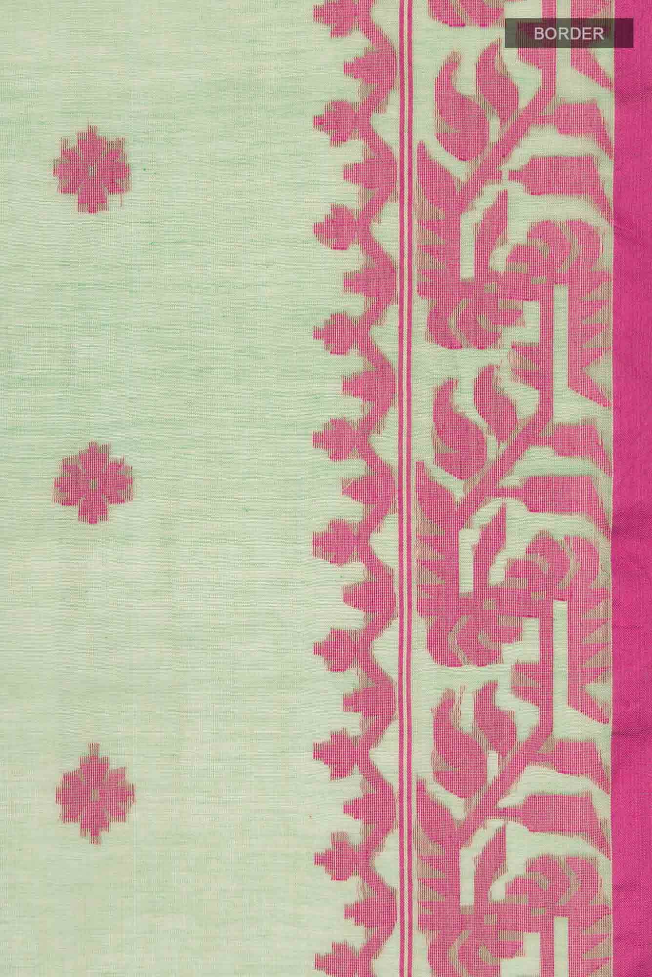 Aarna-Green Bengal Cotton Saree