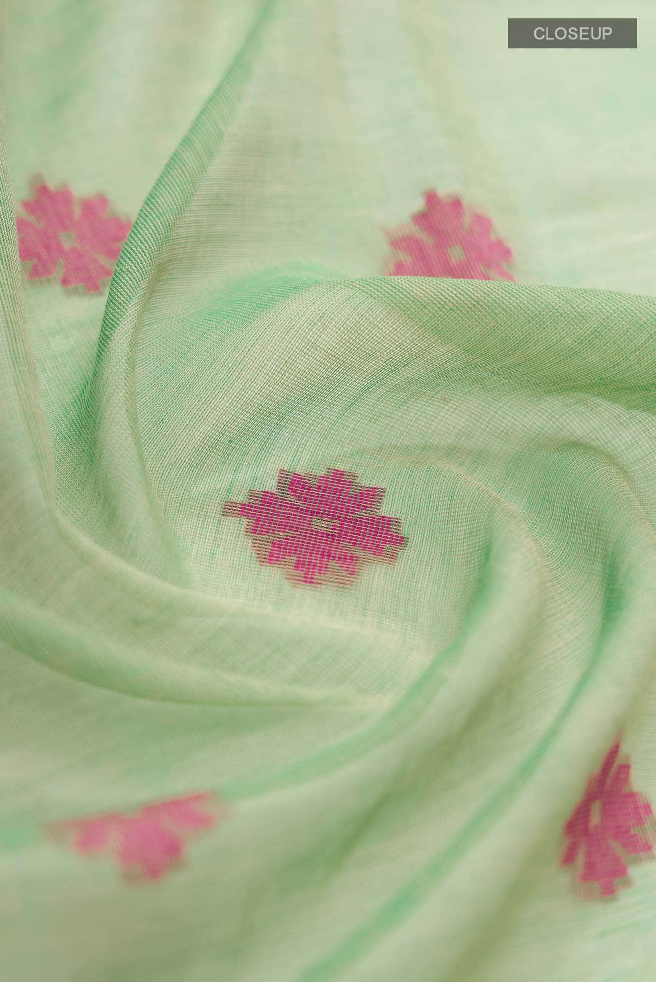 Aarna-Green Bengal Cotton Saree