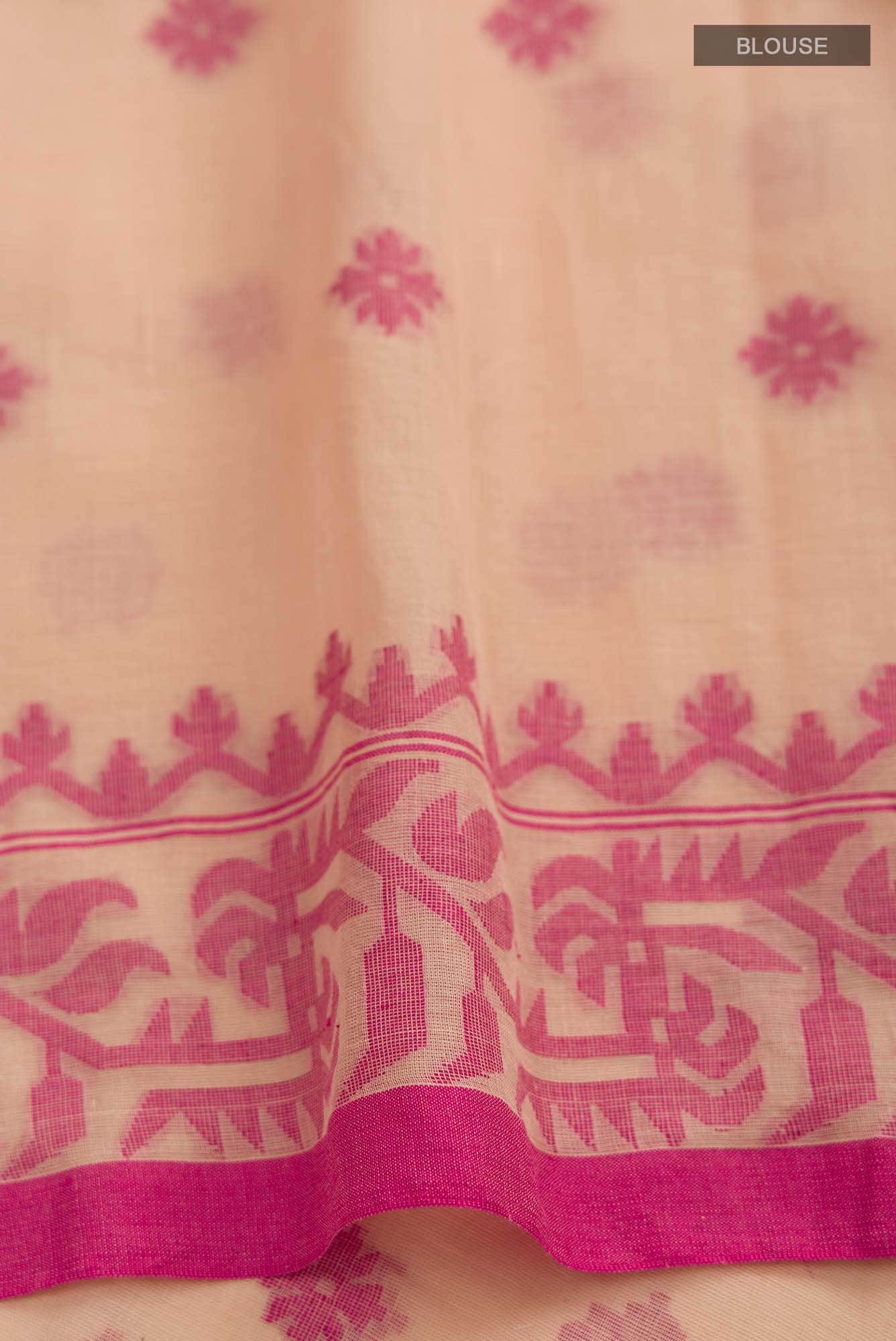 Aarna-Beige Bengal Cotton Saree