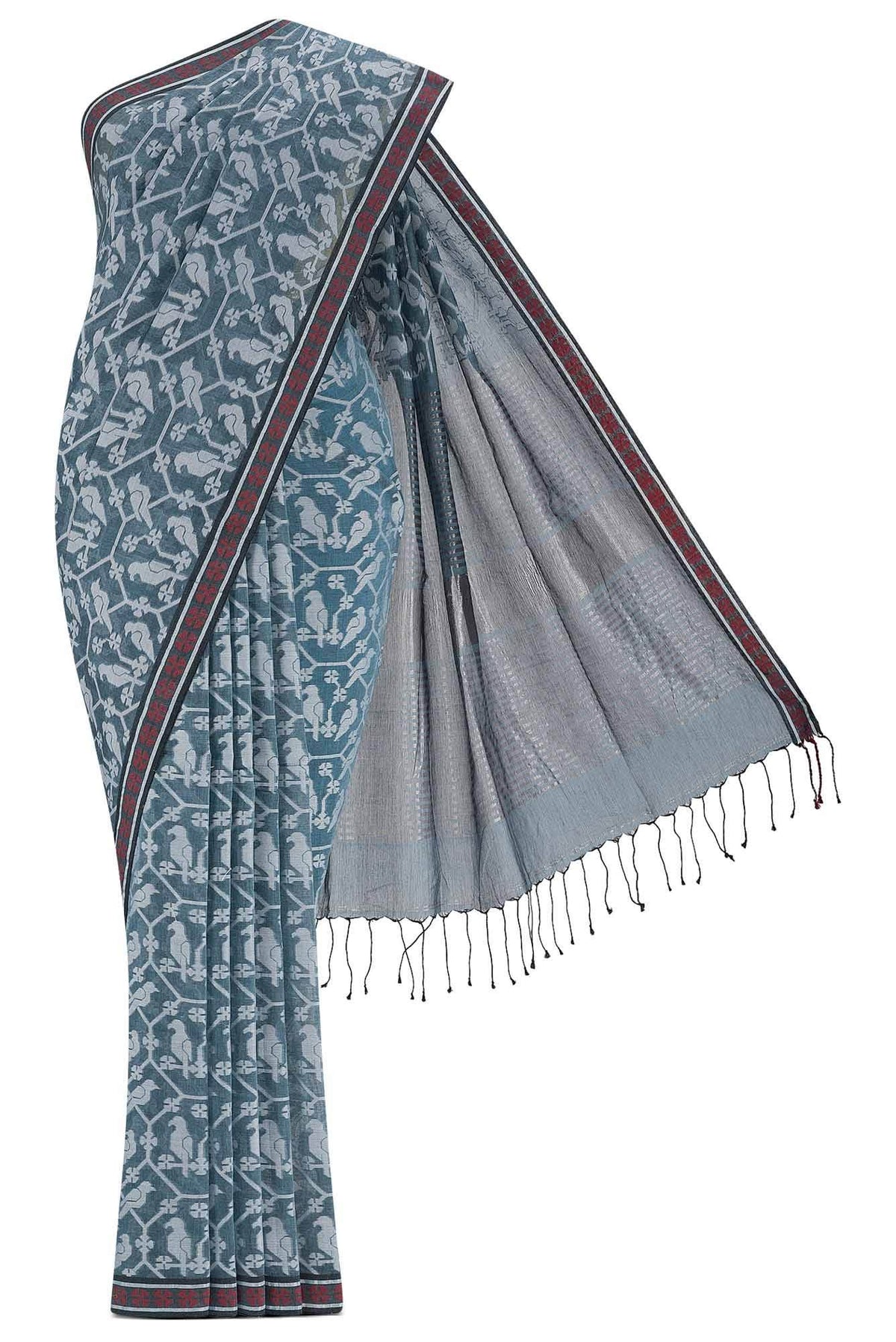 Mrinmayi-Blue Bengal Cotton Saree