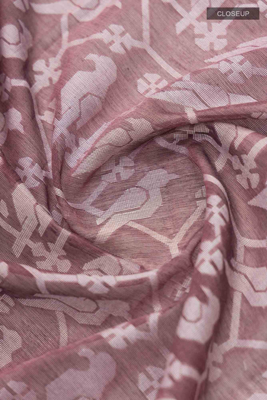 Mrinmayi-Wine Bengal Cotton Saree