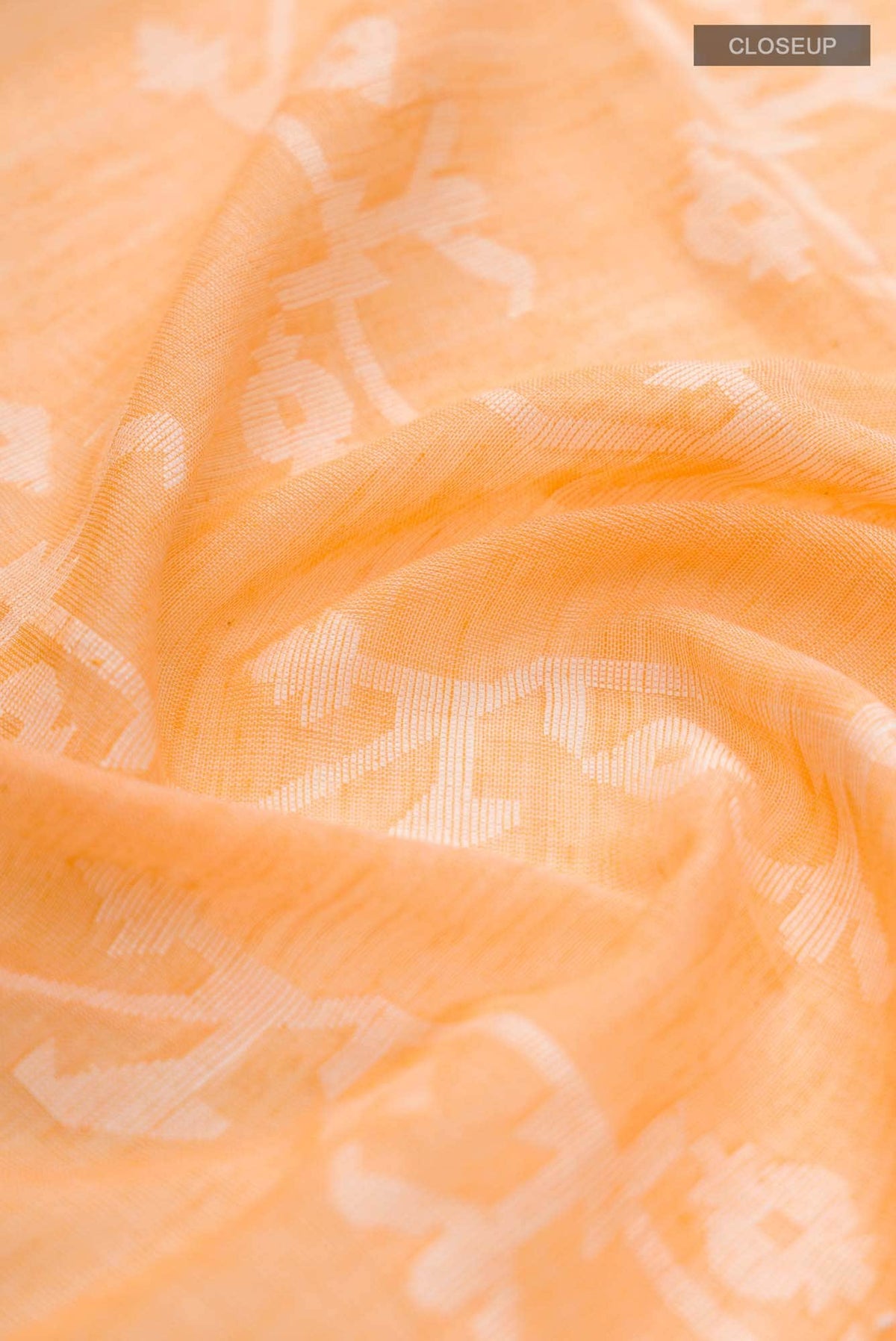 Kadambini-Light Orange Bengal Cotton Saree